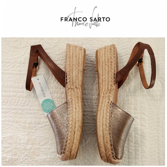 Franco Sarto Shoes - NWT Franco Sarto Lariza Gold Espadrilles Size 9.5